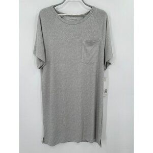 Softies Dream Reglan Sleep Shirt size S/M in Grey Night Gown NWT